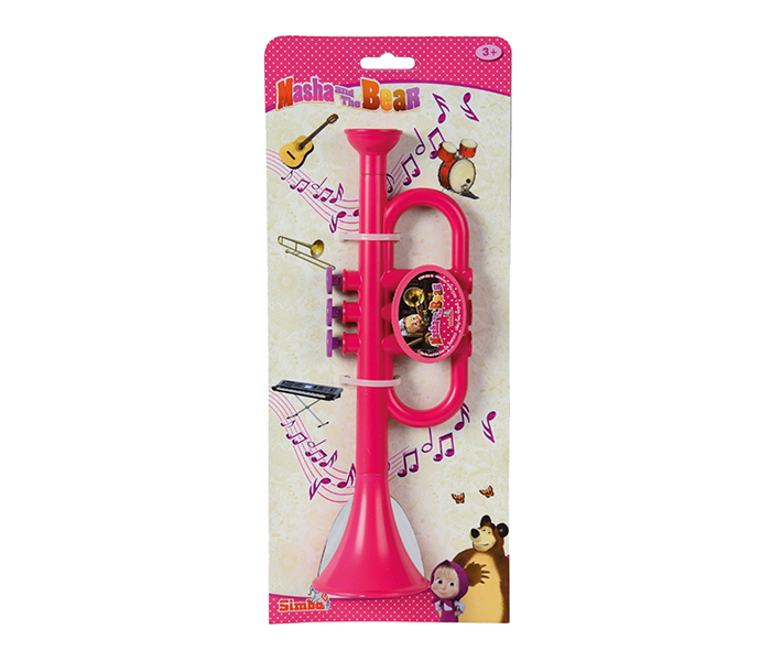 Simba 9306624 Masha and The Bear Trumpet - Pink - Zoom Image 1