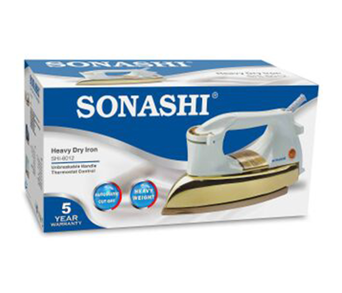 Sonashi SHI-6012 Heavy Iron with Golden Non-Stick Coated Soleplate - Gold - Zoom Image 3