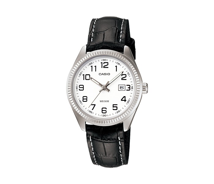 Casio LTP-1302L-7BVDF (CN) Womens Analog Watch Black and White - Zoom Image