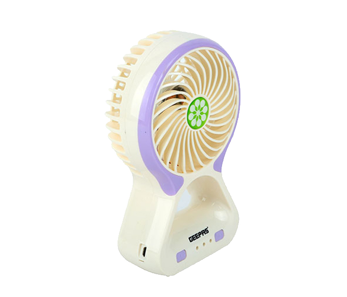 Geepas GF9628 Rechargeable Mini Fan - Purple - Zoom Image 1