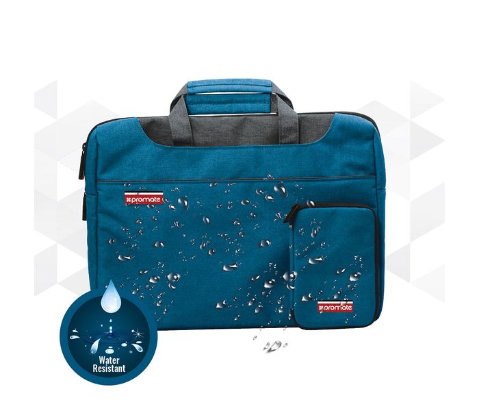 Promate Desire-L 15.4 inch Elegant Classic Design Messenger Bag, Blue - Zoom Image 2