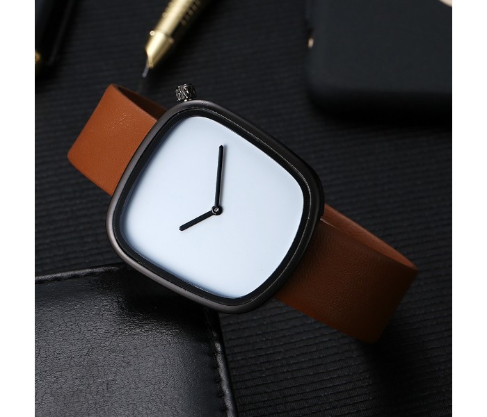 Tomi TM-0774 maglo faxes genuine quality Leather Band Wrist Watch Unisex - Zoom Image