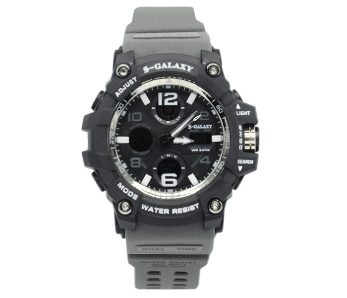 Galaxy GSW-737 Unisex Analog and Digital Sports Watch Black and Grey - Zoom Image 3