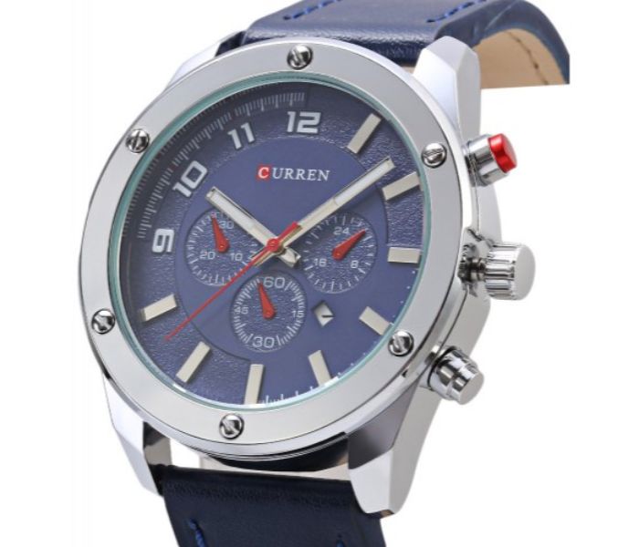 Curren 8204 Analog Quartz Watch For Men Blue - Zoom Image 2