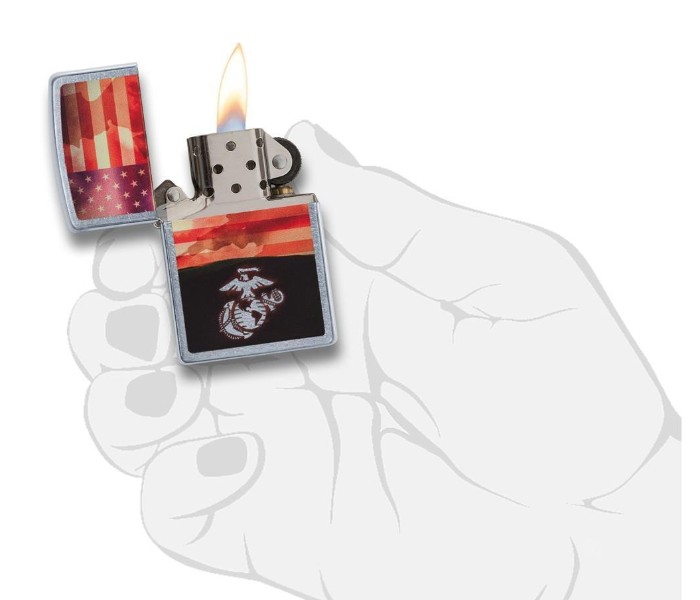 Zippo 29123 USMC Lighter Multicolor - Zoom Image 2