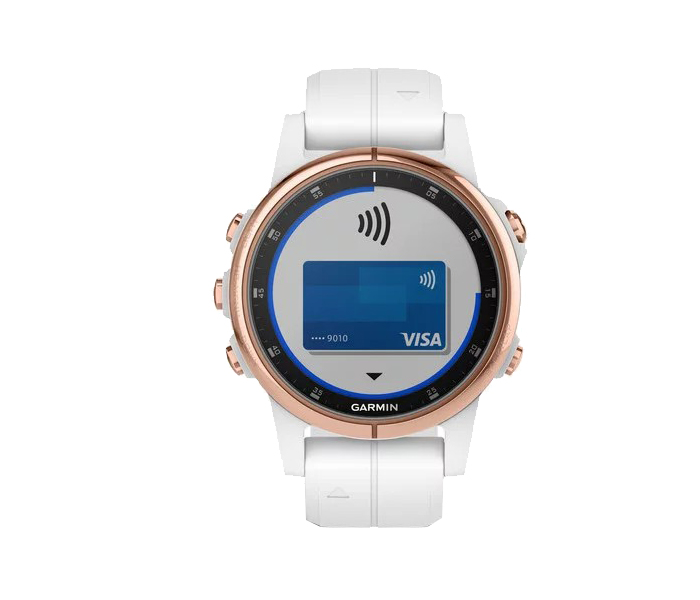 Garmin 010-01987-07 Fenix 5S Plus Smartwatch - Sapphire Rose Gold-tone with White Band - Zoom Image 3