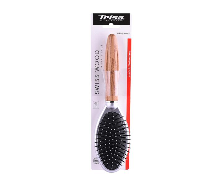 Trisa Swiss Wood Oval Hair Brushing - Zoom Image