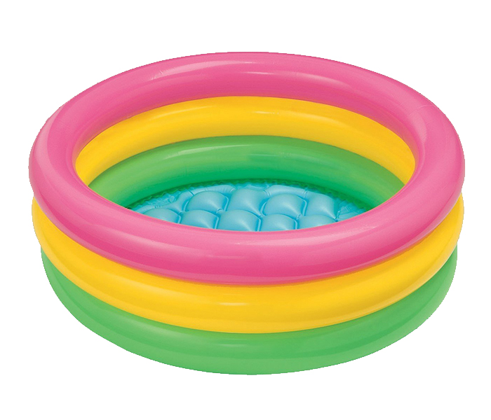 Intex ZX-57107 61 x 22CM Inflatable 3-Rings Sunset Glow Baby Pool - Zoom Image 3