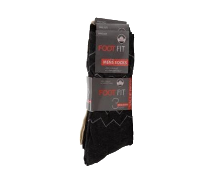 Foot Fit FT-1300 Mens Socks - 3 Pieces - Zoom Image