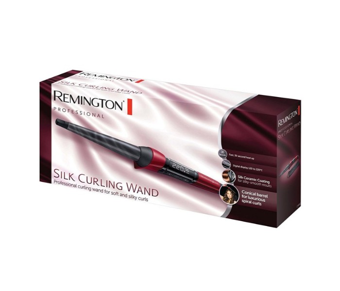 Remington RECI96WI Silk Curling Wand Professional Hair Tong Black - Zoom Image 3