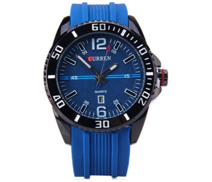 Curren 8178 Analog Quartz Watch For Men Blue - Zoom Image 3