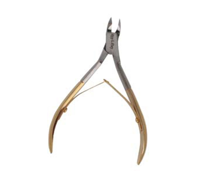 Tips & Toes TT-222G Stainless Steel Cuticle Nipper Gold Plated - Zoom Image 1