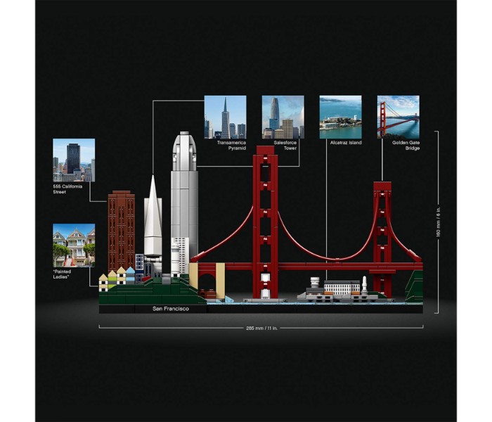 Lego Architecture 21043 San Francisco Multicolor - Zoom Image 3