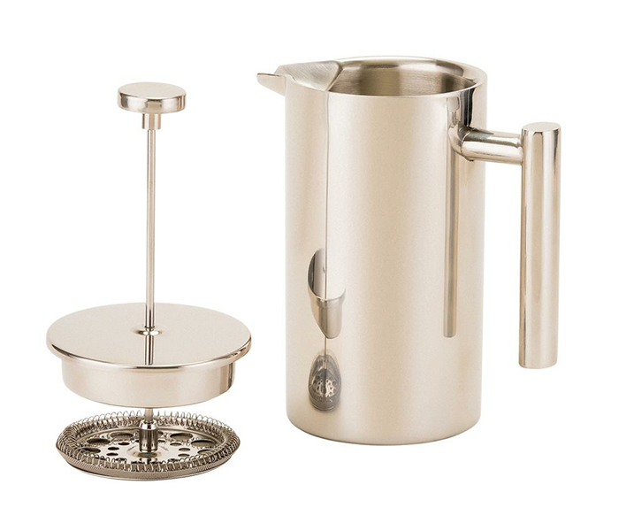 Royalford RFU9015 800ML Double Wall Stainless Steel Coffee Press - Silver - Zoom Image 1