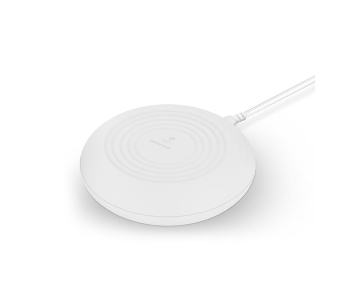 Promate Cloud-Qi Smart Wireless Charging Pad with LED Light & Anti-Slip Surface, White - Zoom Image 7