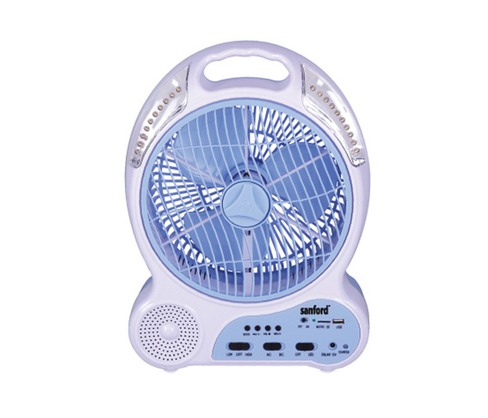 Sanford SF6654RTF BS 9-inch Rechargeable Table Fan with 20 Pieces LED - Zoom Image