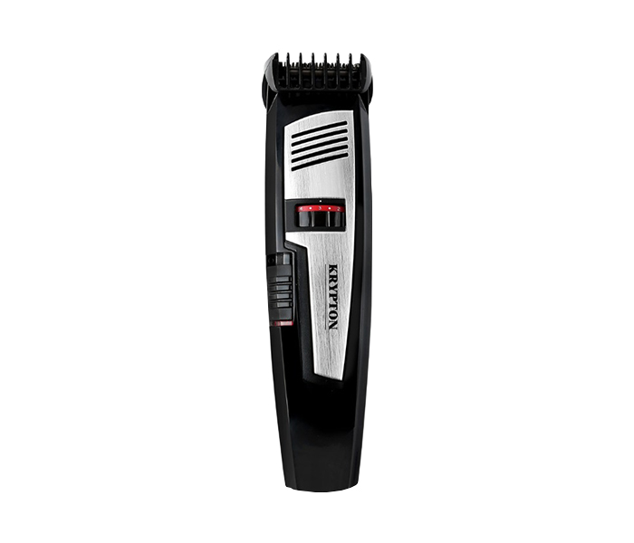 Krypton KNTR6093 Rechargeable Stubble Trimmer with USB Charger - Black & Silver - Zoom Image