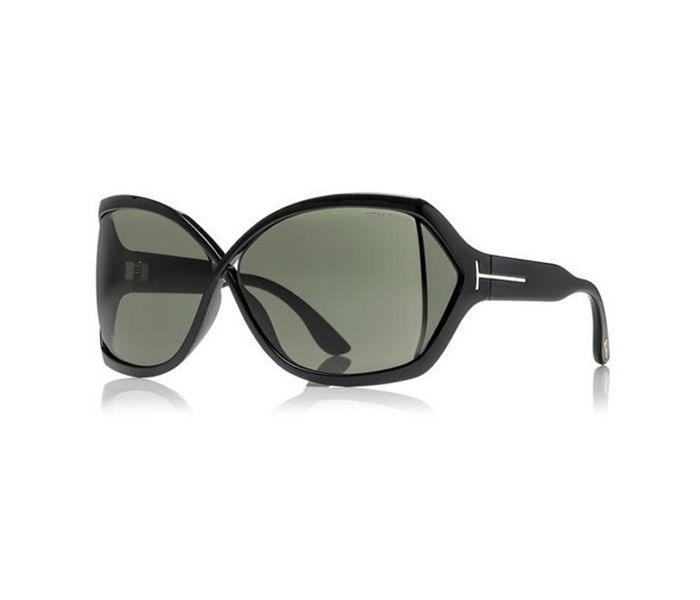 Tomford TF427 01N Julianne Butterfly Black Frame & Grey Gradie Mirrored Sunglasses for Unisex - Zoom Image 2