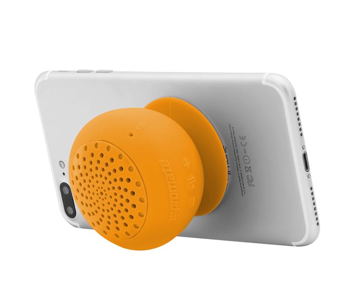 Promate Globo Mini Portable Wireless Stereo Speaker with Suction Cup - Orange - Zoom Image 3