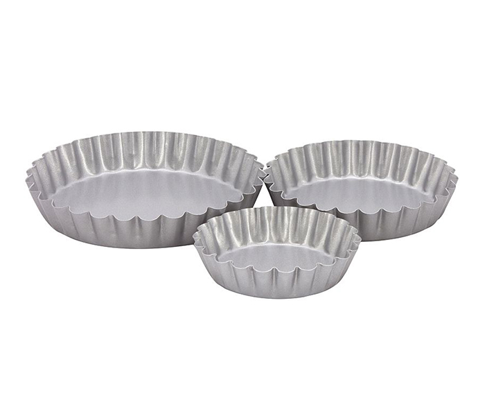 Prestige PR51302 3 Pieces Bakeware Main Ingredients Tart Set, Grey - Zoom Image 3