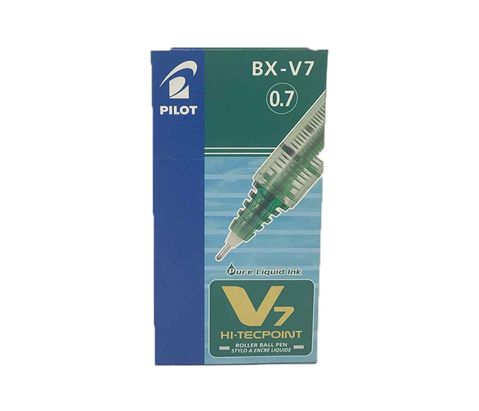 Pilot BX-V7 Hi-Tecpoint Rollerball Pen - Green, Pack of 12 - Zoom Image 3