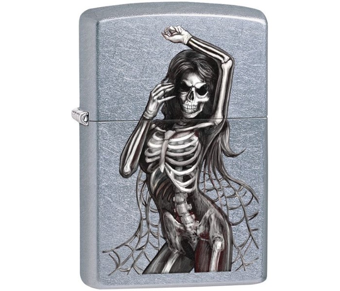 Zippo 29403 207 Sexy Skeleton Lighter Silver - Zoom Image