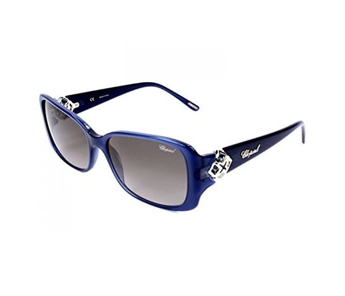 Chopard SCH132S 03GR Rectangle Opaline Blue  Frame & Grey Mirrored Sunglasses for Men - Zoom Image 1