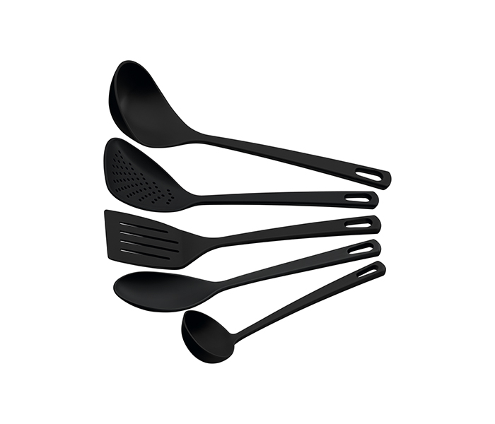 Tramontina TR-25099-004 Nylon Utilita Utensils - 5 Pieces, Black - Zoom Image 3