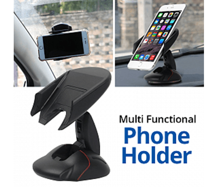 Offal ABU-CUH-701 Multi Functional Advanced Automatic Open Phone Holder - Black - Zoom Image 4