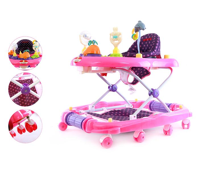 Baby Plus BP7746-PINK Baby Walker - Pink - Zoom Image