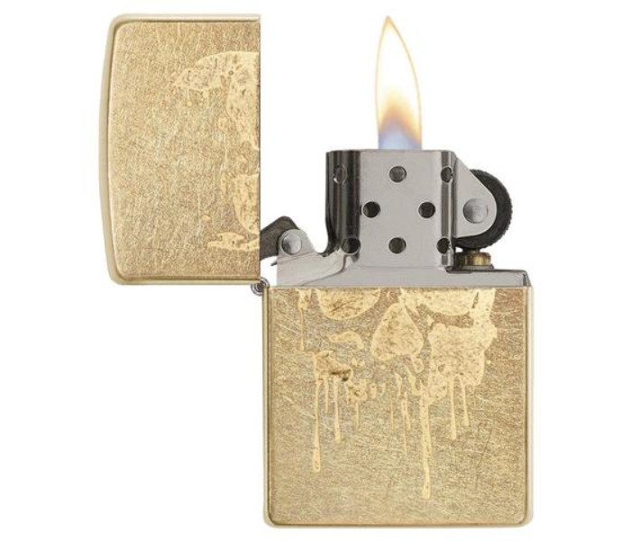 Zippo 29401 207 Grunge Skull Lighter Gold - Zoom Image 1