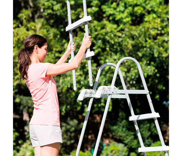 Intex ZX-28072 Pool Ladder with Removable Steps for 42 & 36 in. Depth Pools - Zoom Image 2