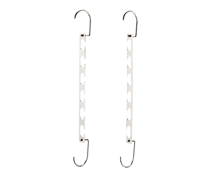 RoyalFord RFU9043 2 Pieces Metal Magic Hanger Set - Silver - Zoom Image 1