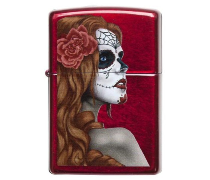 Zippo 28830 21063 Day of Dead Girl Lighter Red - Zoom Image 4