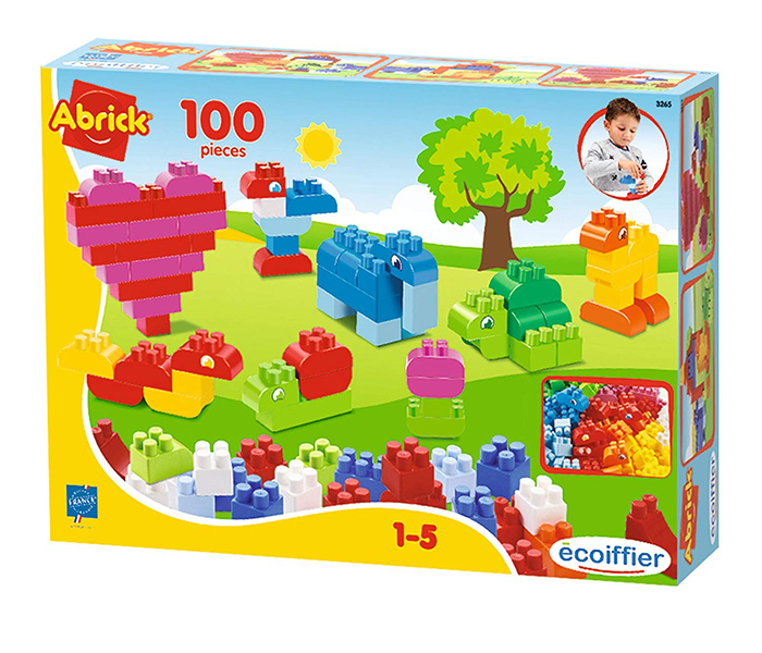 ECOIFFIER 3265 100 Pieces Abrick Animals Box - Zoom Image 2