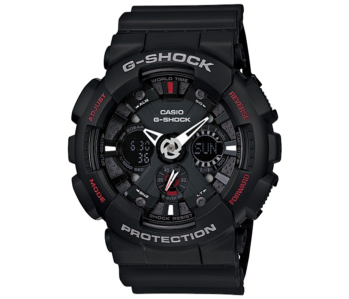 Casio G Shock GA-120-1ADR Mens Analog and Digital Watch Black - Zoom Image