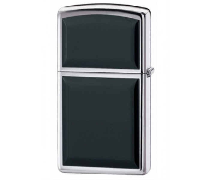 Zippo 1655 Slim Ultralite Lighter Silver and Black - Zoom Image 2