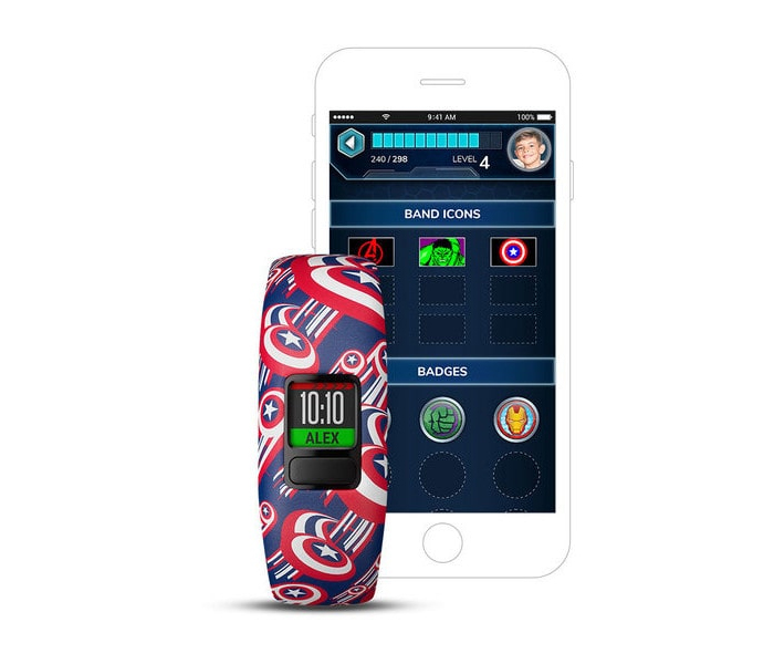 Garmin Activity Tracker Vivofitjr2 Smart Band For Kids - Captain America - Zoom Image 3