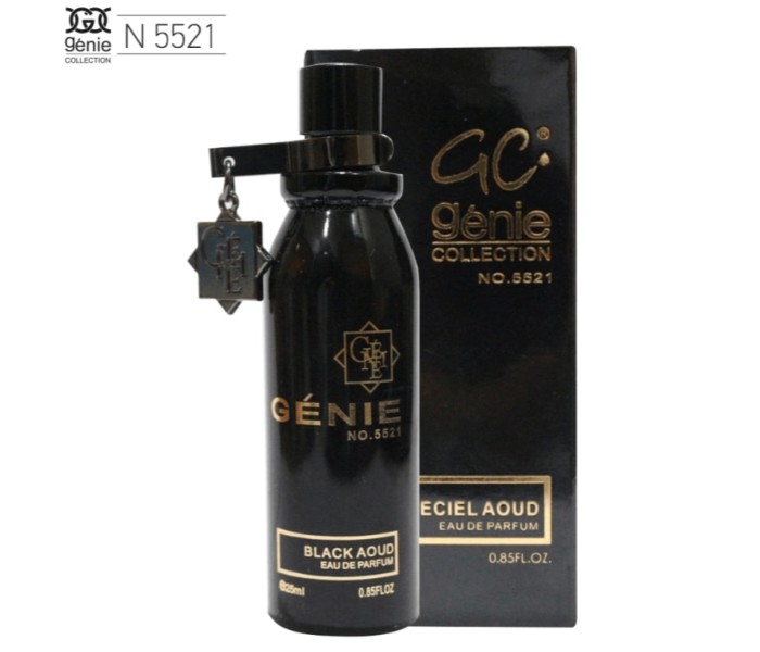 Genie Collection 5521 25ml Black Aoud Unisex Eau De Parfum Spray - Zoom Image