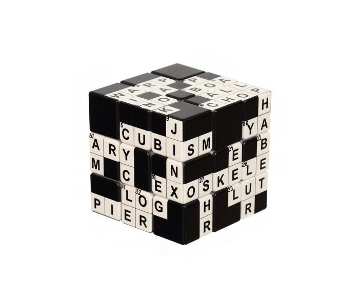 V-Cube 00.0109 Crossword Cube - 3 Flat Black, White - Zoom Image 3