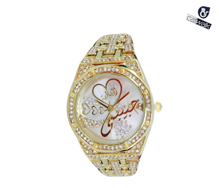 Catwalk CW-998 Genuine quality Fashionable Cz Watch For Women Gold - Zoom Image