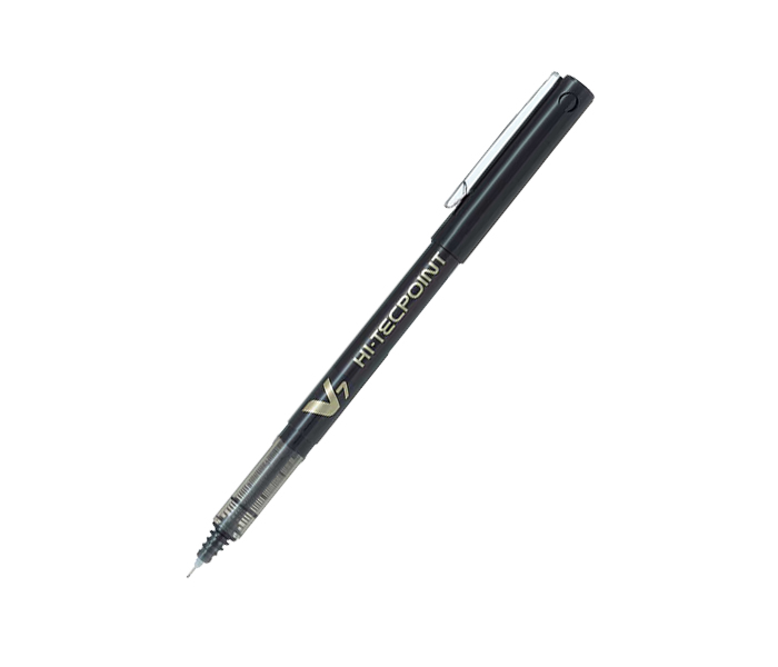 Pilot BX-V7 Hi-Tecpoint Rollerball Pen - Black, Pack of 12 - Zoom Image 2