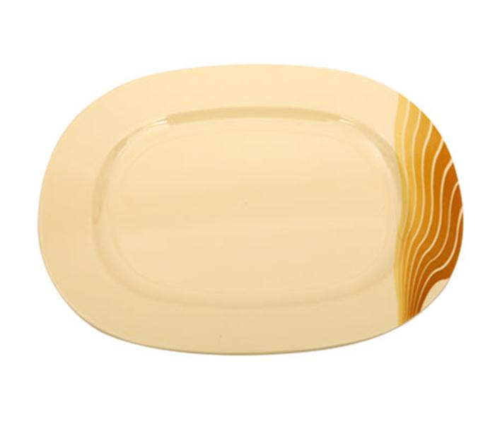 Royalford RF8194 14-inch Radiant Thai Oval Plate - Yellow - Zoom Image