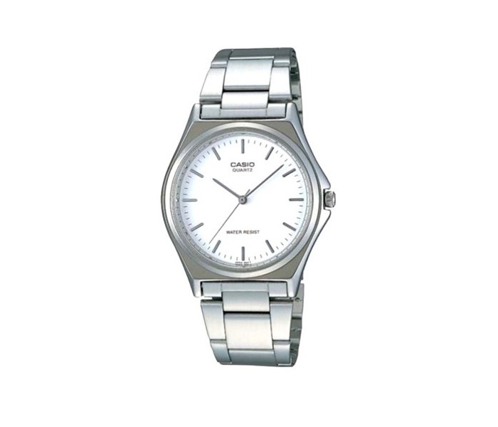 Casio MTP-1130A-7ADF Mens Analog Watch White and Silver - Zoom Image