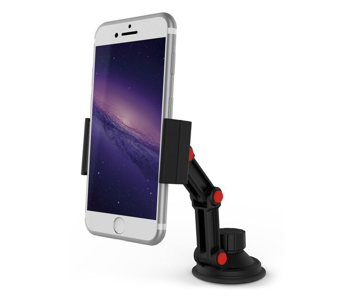 Promate RiseMount Multi-Level Car Mount Holder for Mobile Phone with 360 Degree Rotatable - Black - Zoom Image 2