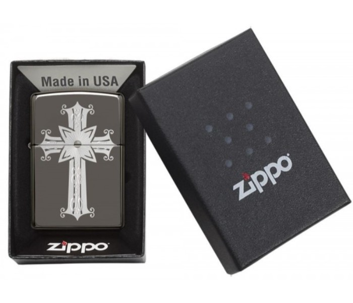 Zippo 29515 150 Cross Design Lighter Black - Zoom Image 4