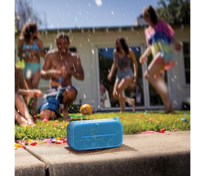 Promate Rustic-2 Portable IPX5 Water-Resistant Wireless Speaker - Blue - Zoom Image 4