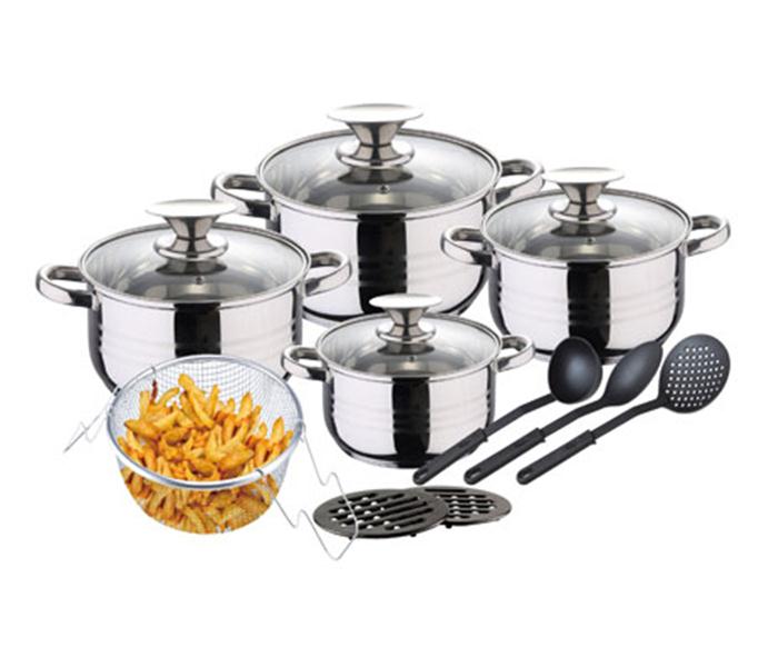 Royalford RF8471 Stainless Steel Induction Cookware Set - Silver, 14 Pieces - Zoom Image 4