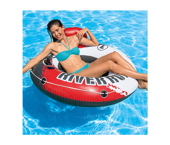 Intex ZX-56825 135CM Inflatable River Run 1 Fire Edition Sport Lounge - Red - Zoom Image 2