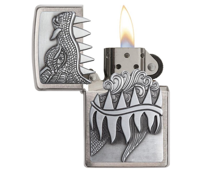 Zippo 28969 Surprise Fire Breathing Dragon Lighter Silver - Zoom Image 1